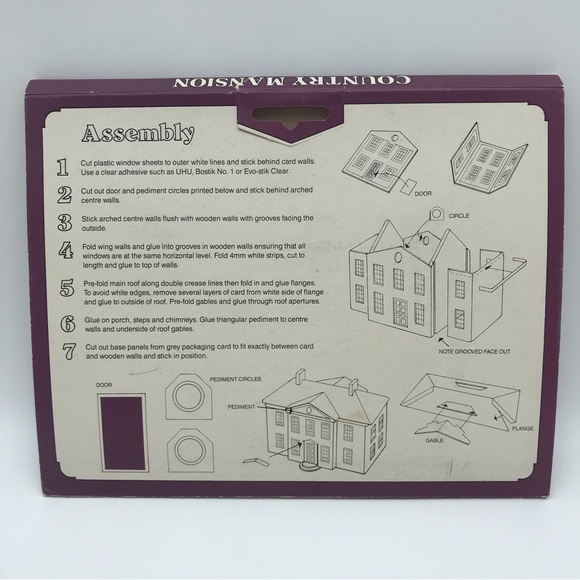 Vintage Country Mansion Model Building Master Plan Model Buildings Wren Style - Picture 2 of 11